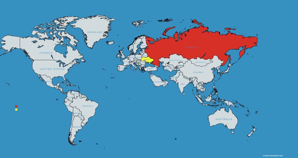 ウクライナと日本の面積を画像を用いて比較してみた Info Melody